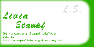 livia stampf business card